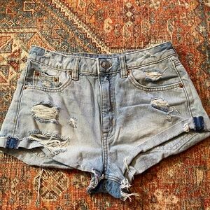 Distressed Denim Women's Shorts